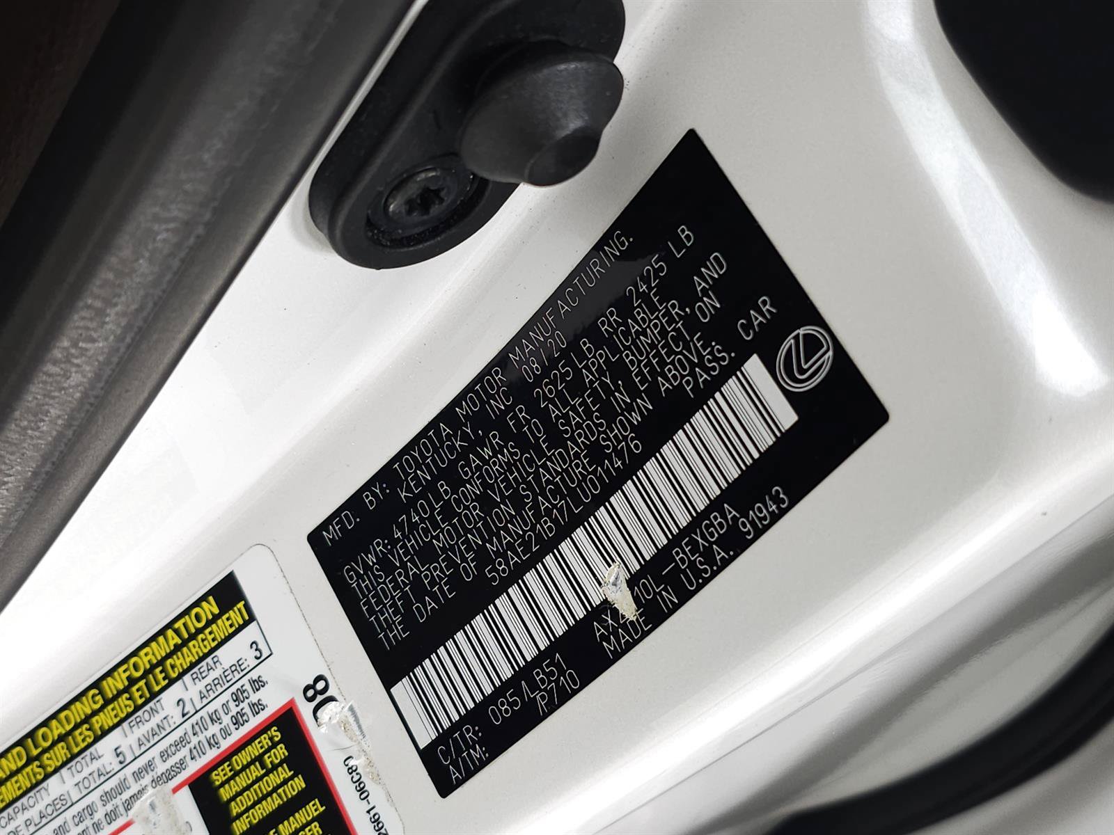 Used 2020 Lexus ES 300h w/ Accessory Package 2 FWD image 34