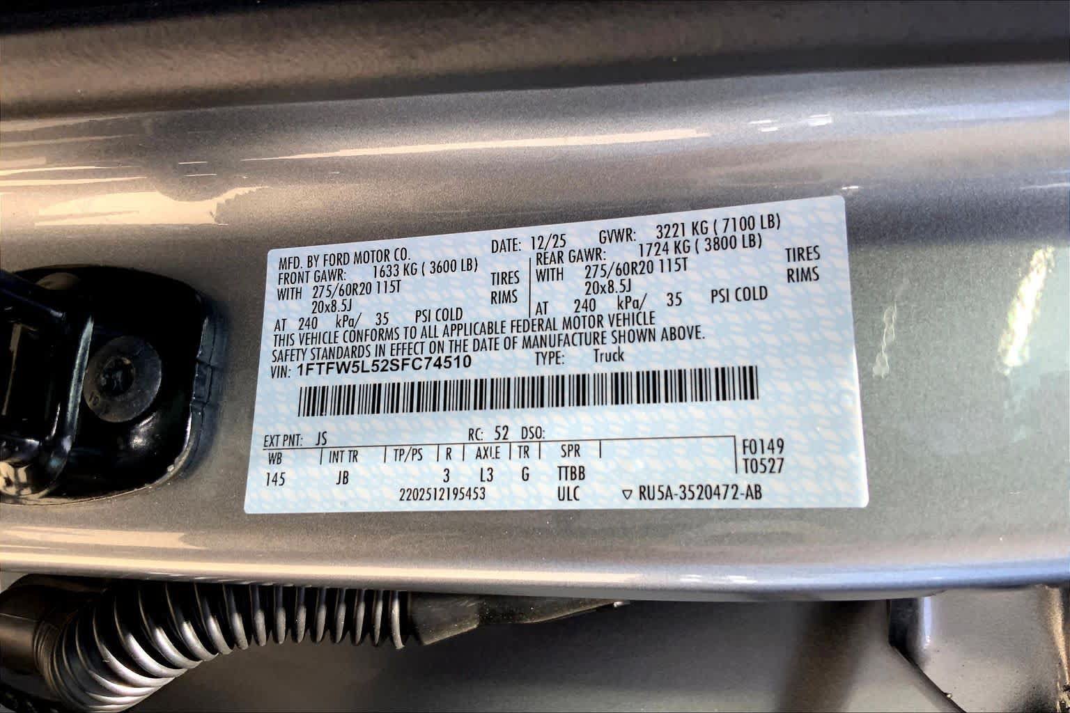 Used 2025 Ford F150 Lariat w/ Equipment Group 501A Mid AWD/4WD image 33