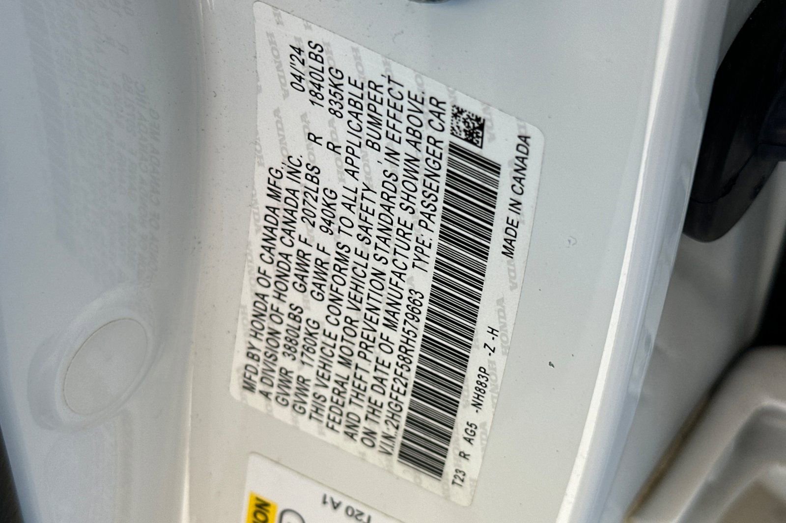 Certified 2024 Honda Civic Sport image 27