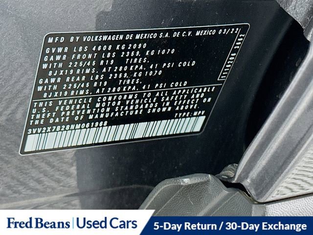 Used 2022 Volkswagen Taos SEL AWD/4WD image 33