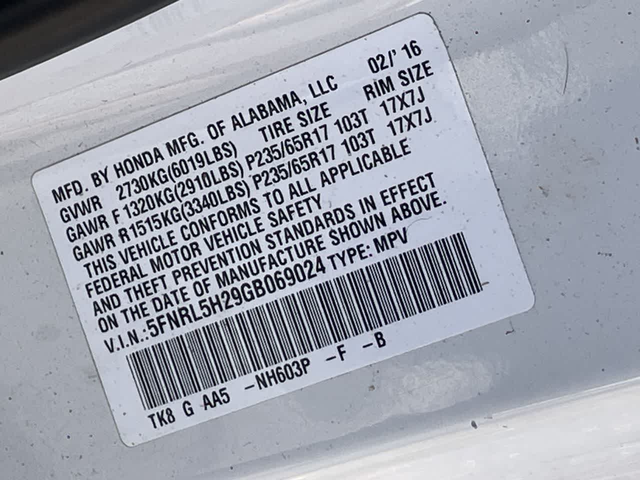 Used 2016 Honda Odyssey LX image 29