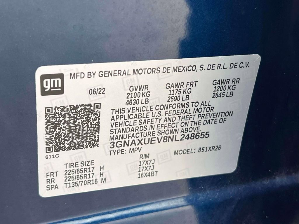 Used 2022 Chevrolet Equinox LT AWD/4WD image 19