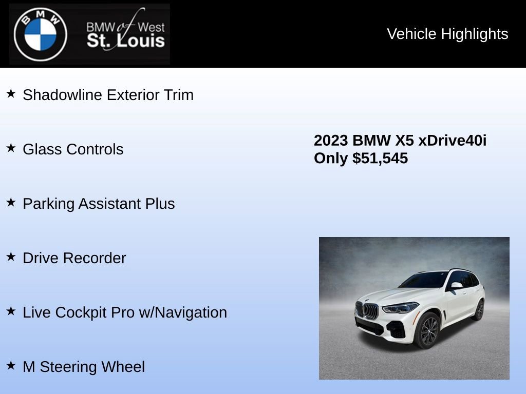 Used 2023 BMW X5 xDrive40i w/ Executive Package AWD/4WD image 31