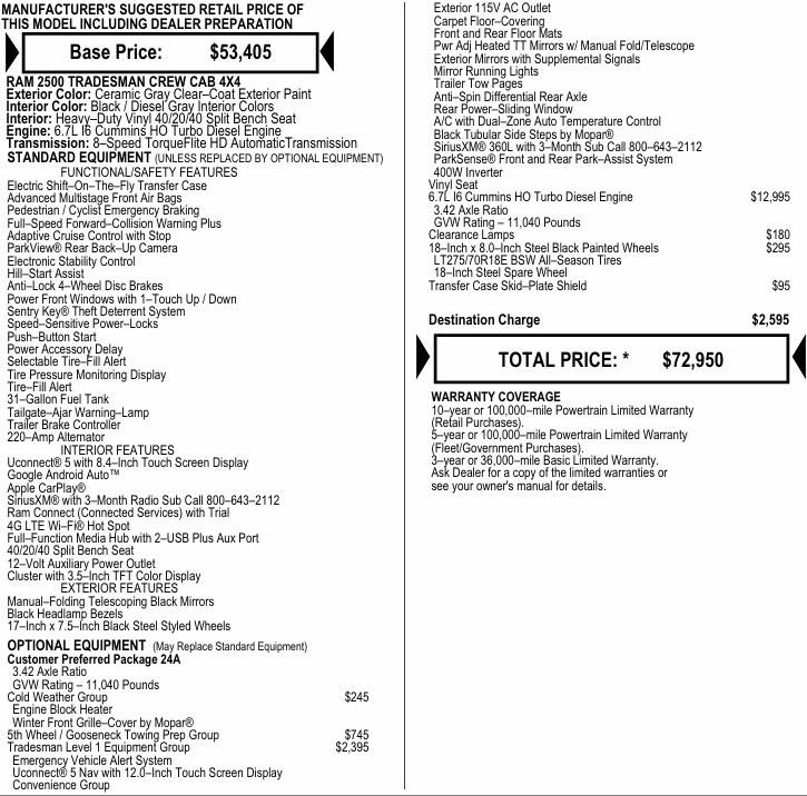 New 2026 RAM 2500 Tradesman image 2