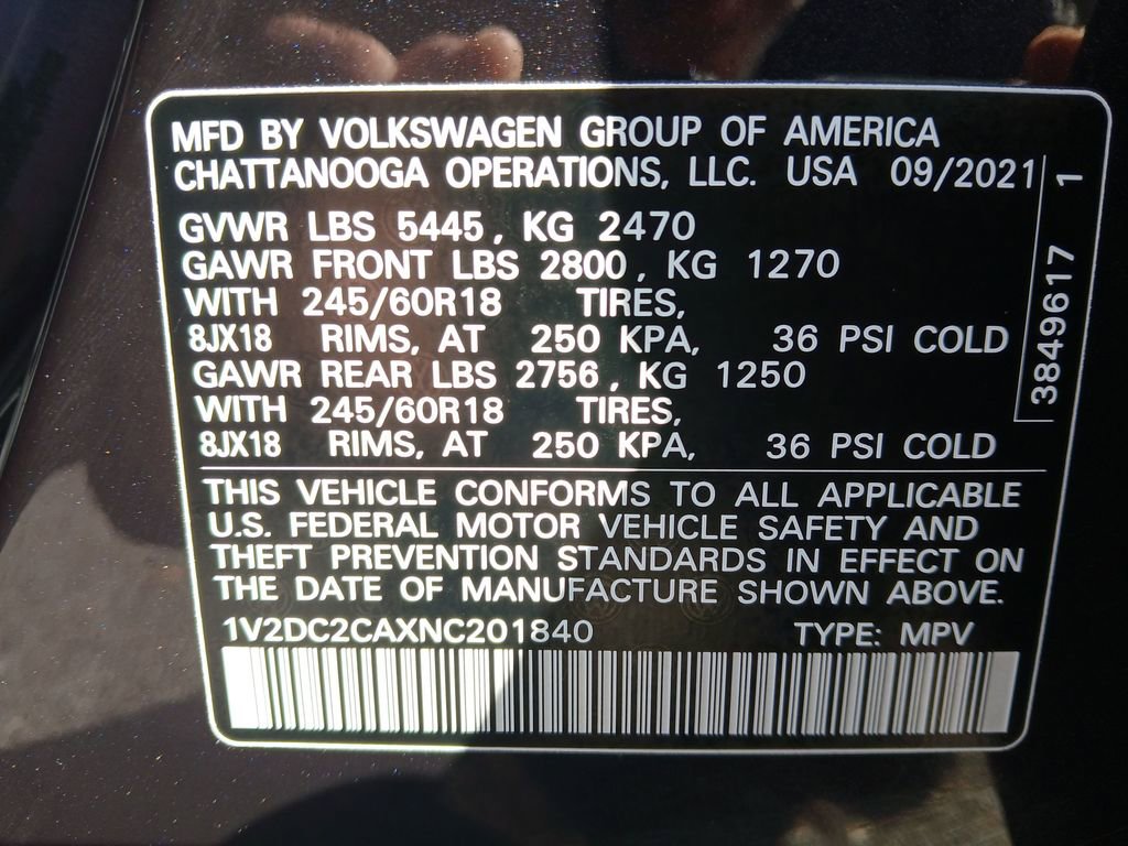 Used 2022 Volkswagen Atlas Cross Sport SE image 30