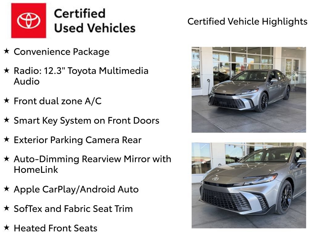 Certified 2026 Toyota Camry SE w/ Convenience Package FWD image 7