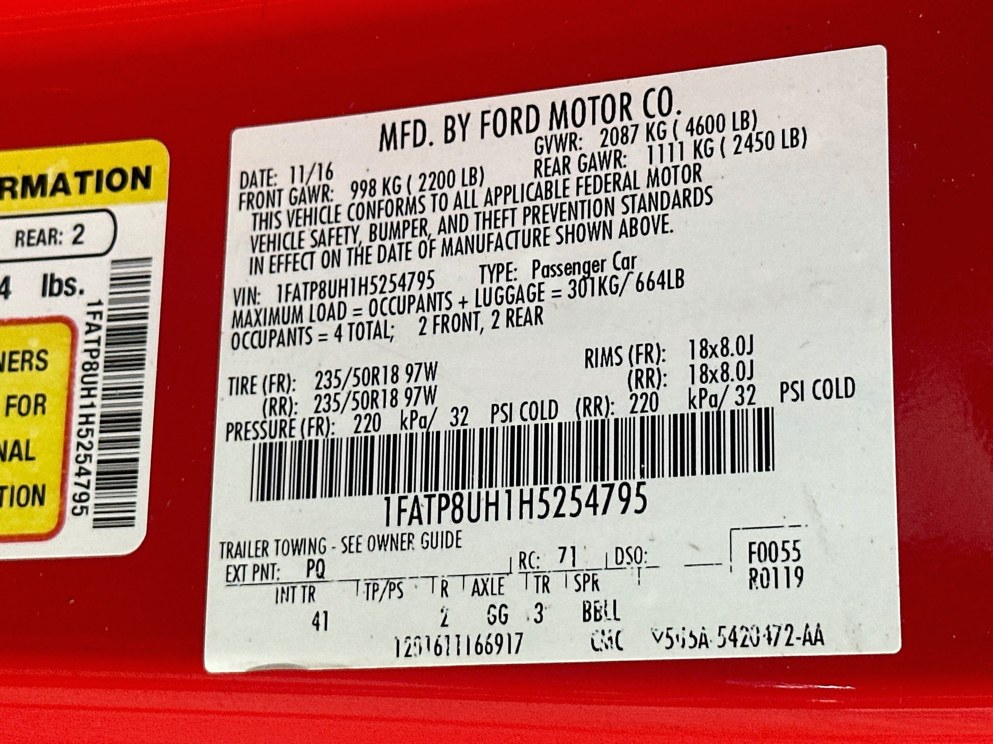 Used 2017 Ford Mustang Premium RWD image 12