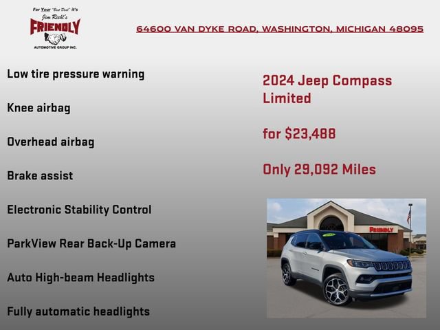 Used 2024 Jeep Compass Limited AWD/4WD image 20
