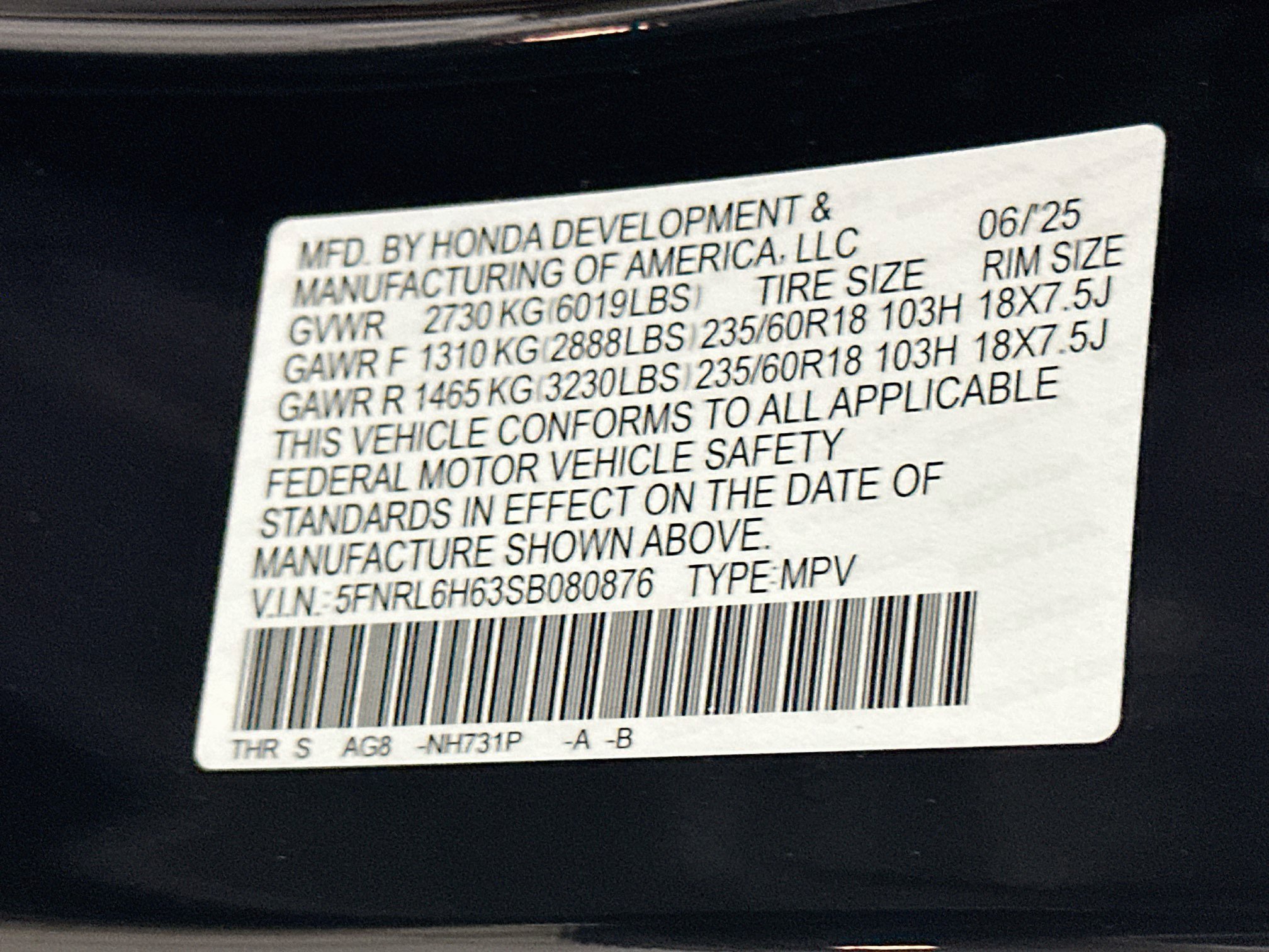 Used 2025 Honda Odyssey EX-L image 12