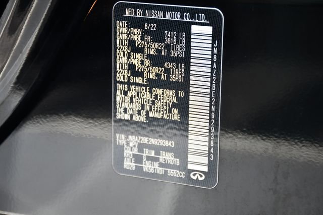 Used 2022 INFINITI QX80 Sensory w/ Cargo Package AWD/4WD image 30