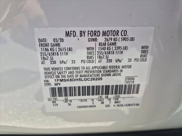 Used 2020 Ford Explorer XLT w/ Equipment Group 202A AWD/4WD image 24