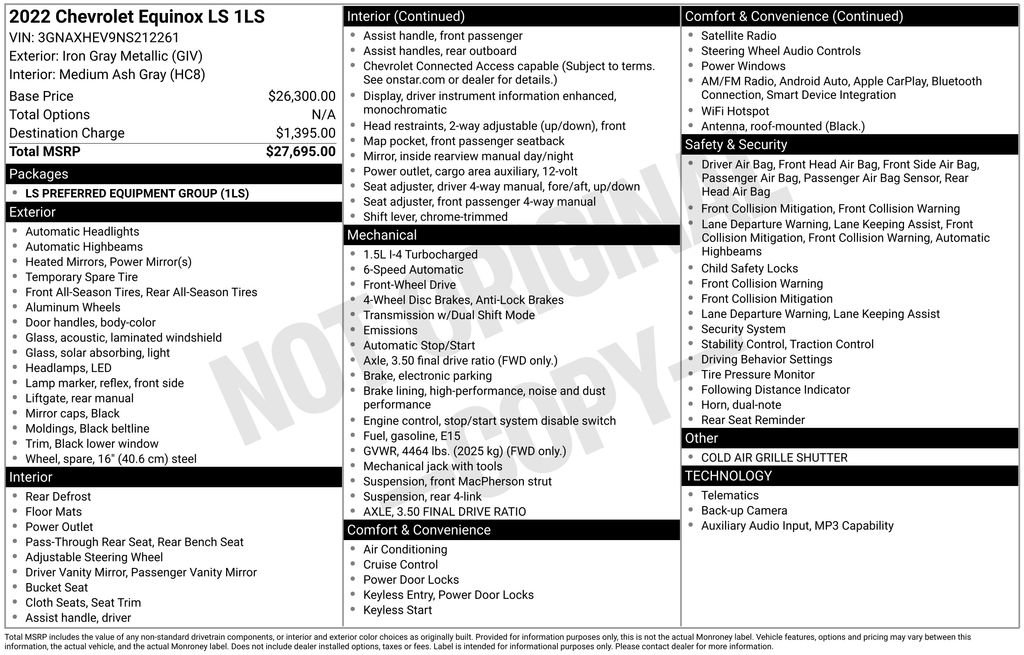 Used 2022 Chevrolet Equinox LS image 4