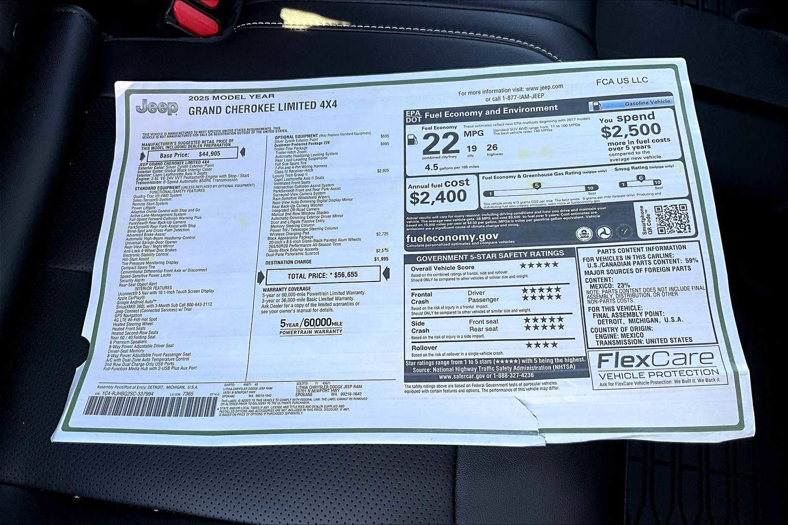 New 2025 Jeep Grand Cherokee Limited w/ Luxury Tech Group II image 26