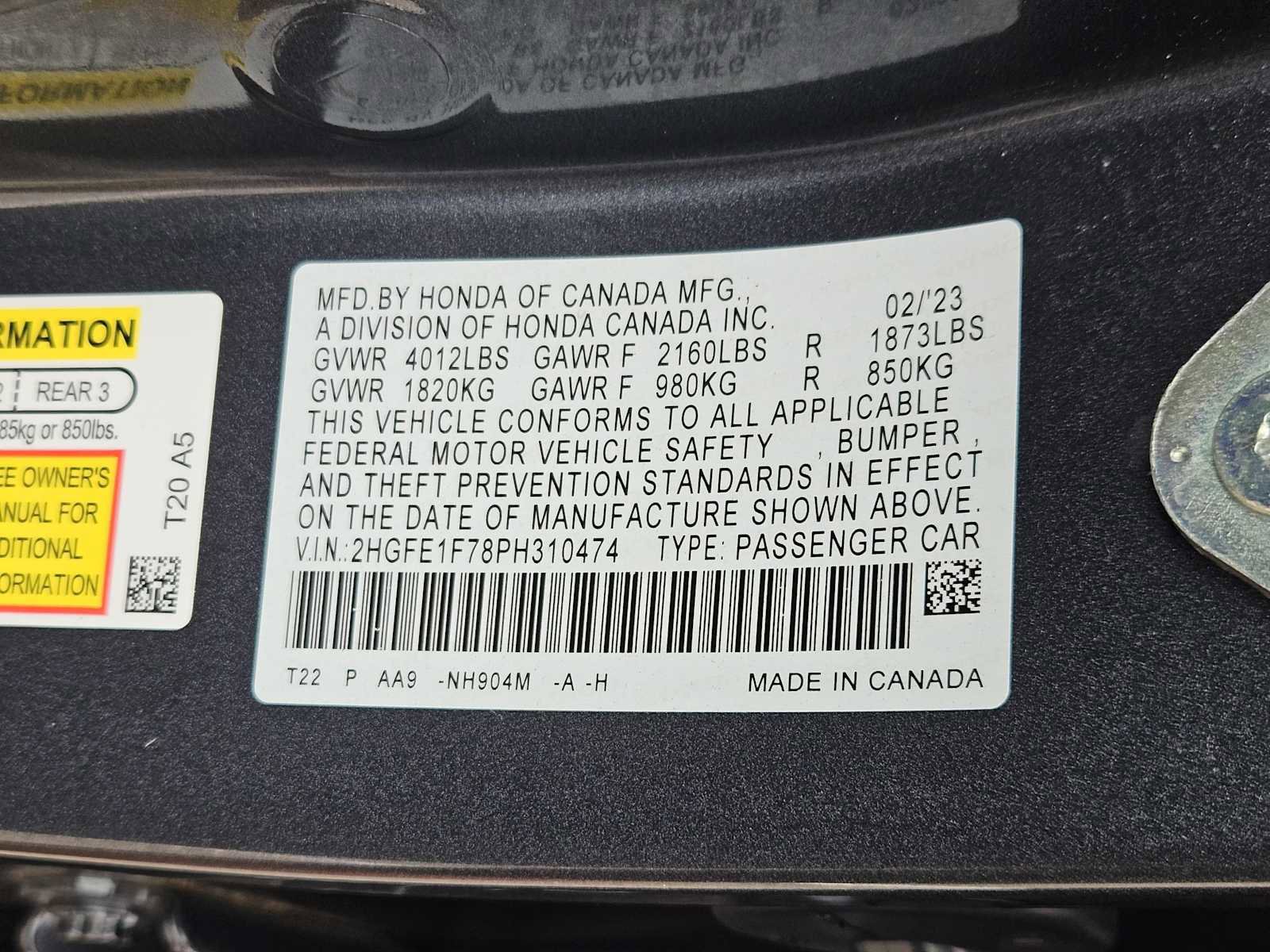 Used 2023 Honda Civic EX image 31