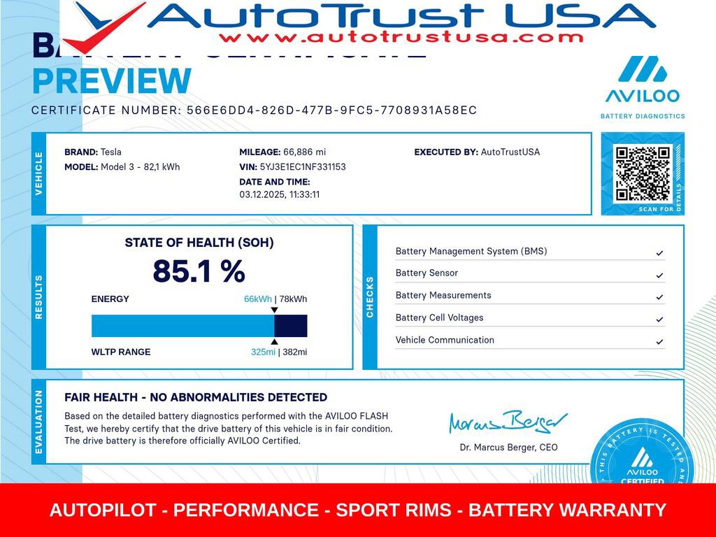 Used 2022 Tesla Model 3 Performance image 35