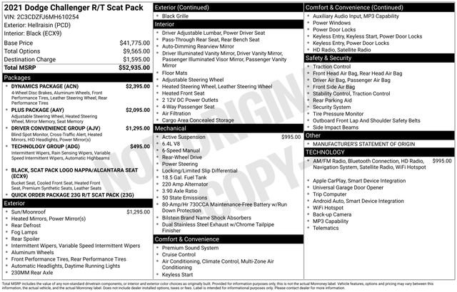 Used 2021 Dodge Challenger R/T Scat Pack w/ Dynamics Package image 11