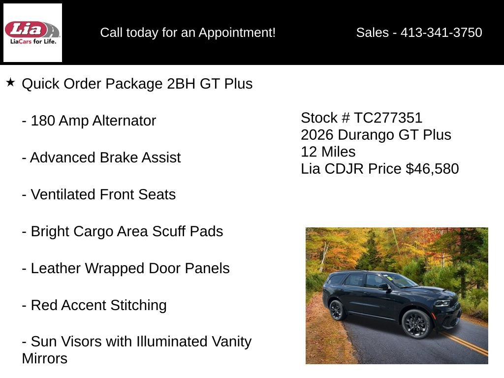 New 2026 Dodge Durango GT AWD/4WD image 7