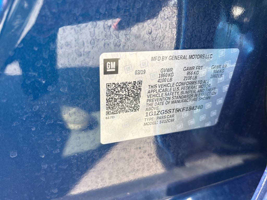 Used 2019 Chevrolet Malibu RS w/ LPO, Convenience Package 2 FWD image 10
