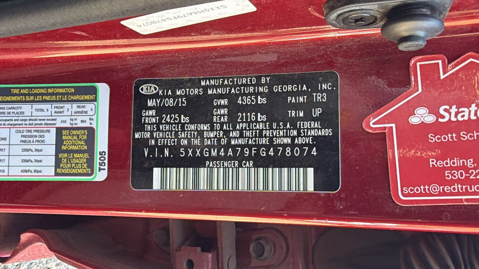 Used 2015 Kia Optima LX image 19