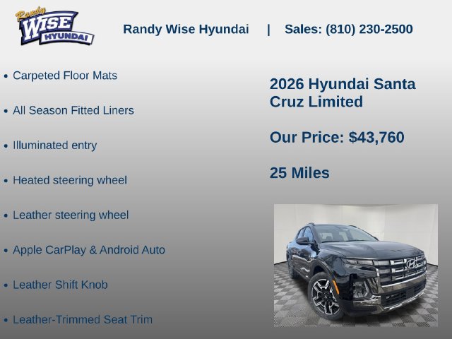 New 2026 Hyundai Santa Cruz Limited AWD/4WD image 15