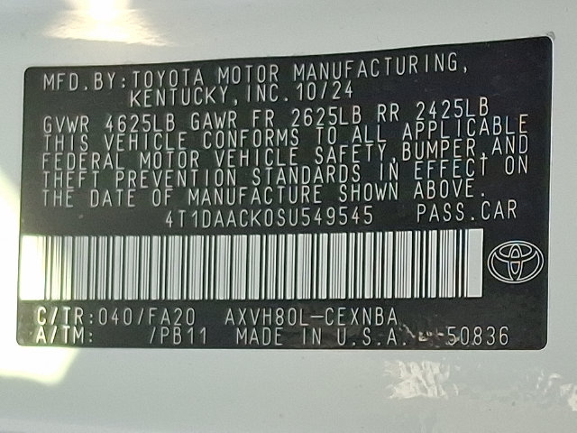 Used 2025 Toyota Camry LE FWD image 26