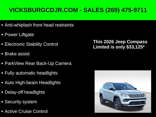 New 2026 Jeep Compass Limited image 16