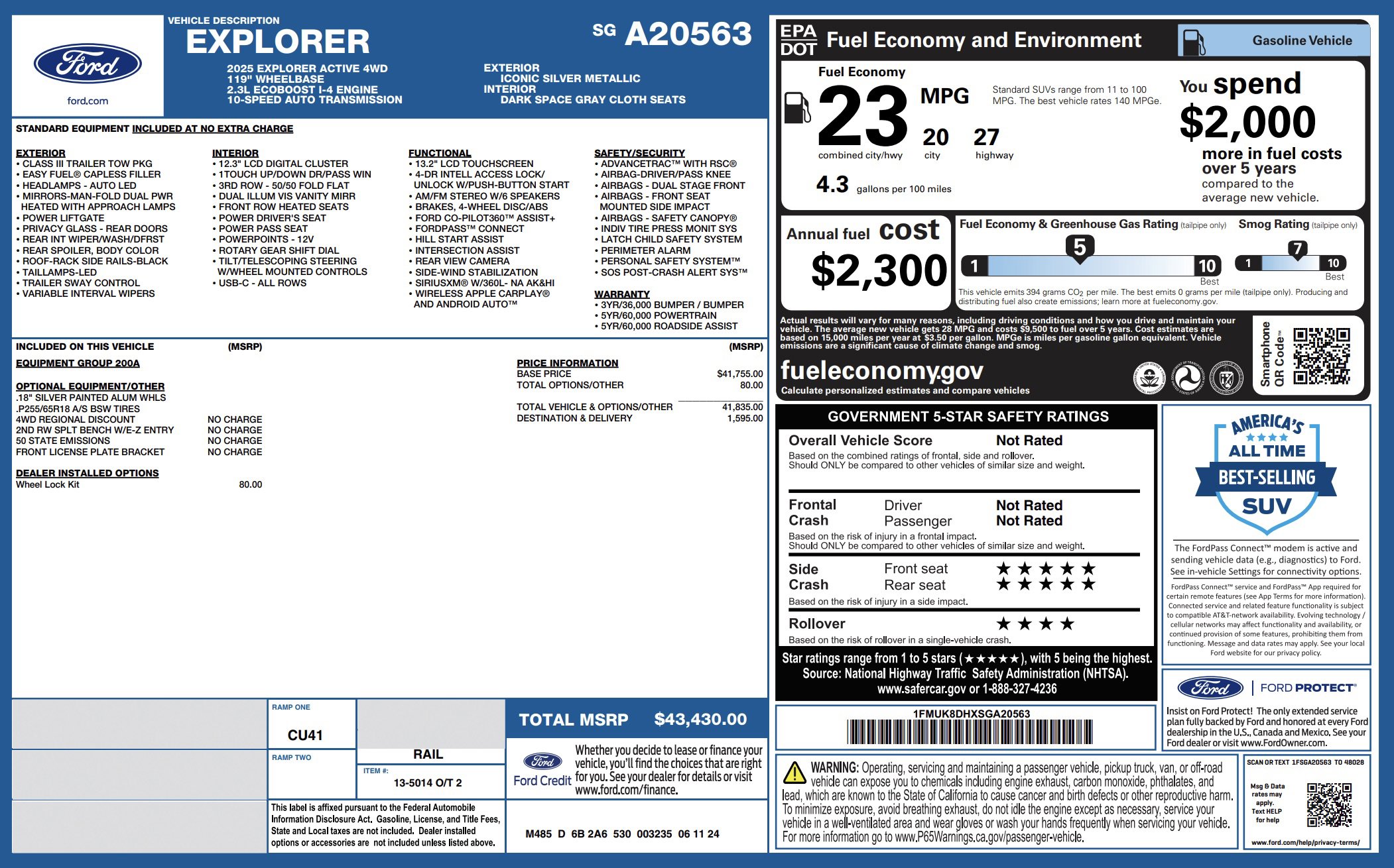 Used 2025 Ford Explorer Active image 2