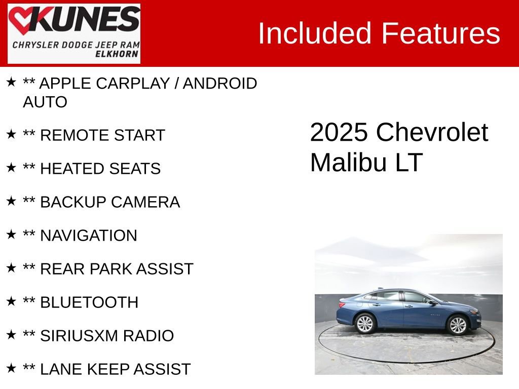 Used 2025 Chevrolet Malibu LT image 2