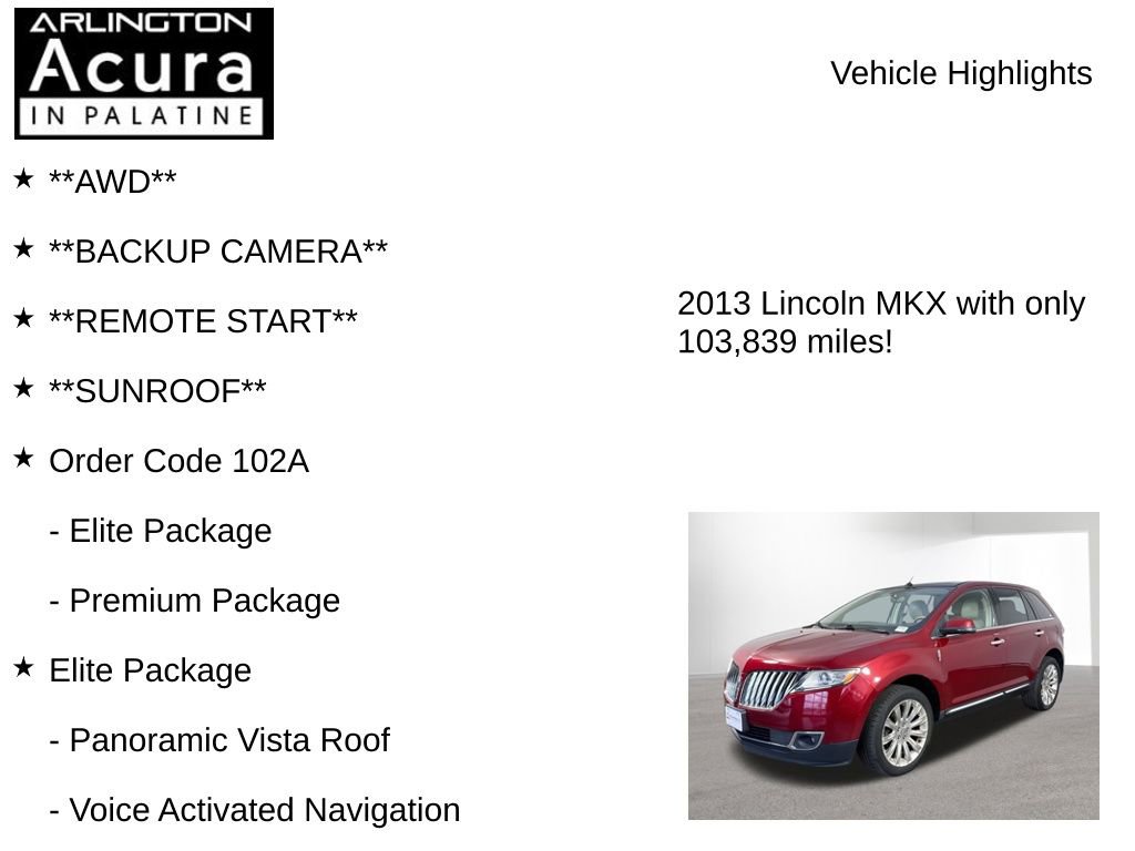 Used 2013 Lincoln MKX AWD image 8