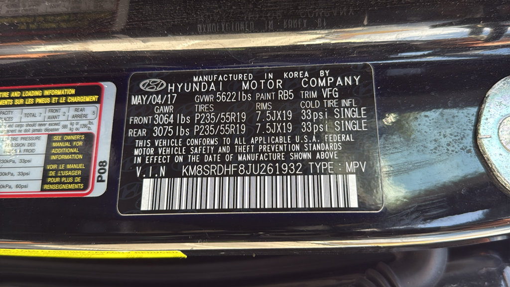 Used 2018 Hyundai Santa Fe AWD w/ SE Ultimate Tech Package 03 image 45