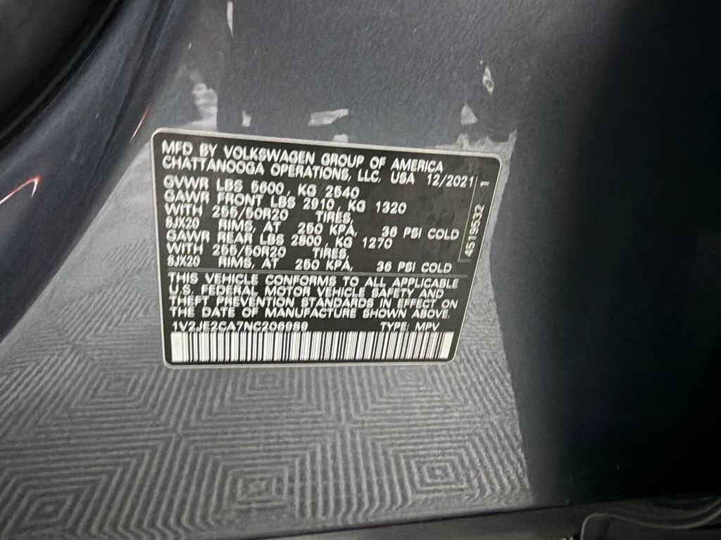 Used 2022 Volkswagen Atlas Cross Sport SE w/ Panoramic Sunroof Package image 35