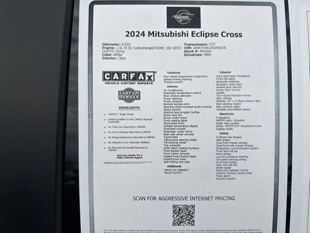 Used 2024 Mitsubishi Eclipse Cross Ralliart image 47