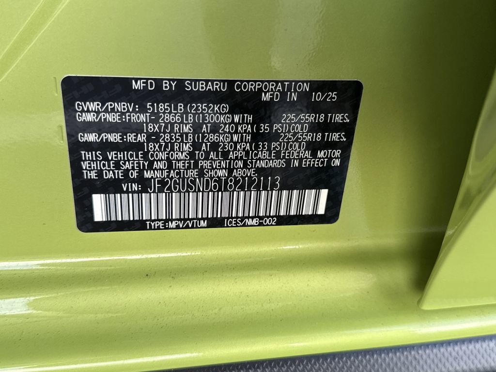 New 2026 Subaru Crosstrek 2.5i Limited w/ Crosstrek Mirror Package AWD/4WD image 37