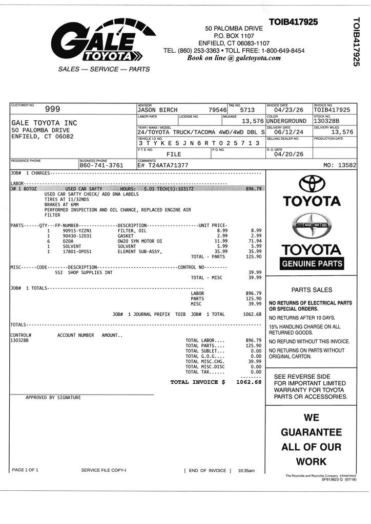 Used 2024 Toyota Tacoma SR AWD/4WD image 12