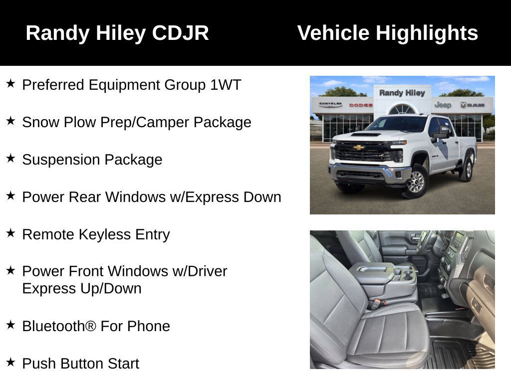 Used 2024 Chevrolet Silverado 2500 W/T w/ WT Fleet Convenience Package AWD/4WD image 5