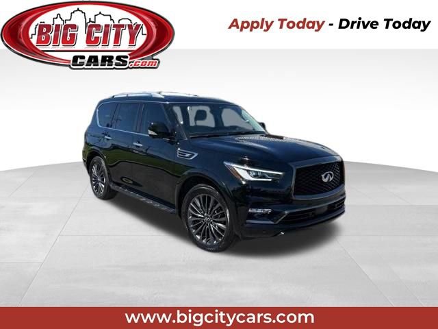 Used 2023 INFINITI QX80 Premium Select w/ Cargo Package AWD/4WD video 1