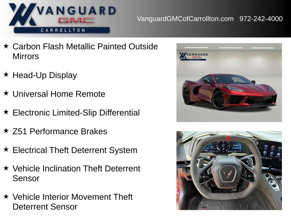 Used 2023 Chevrolet Corvette Stingray Premium Cpe w/ Z51 Performance Package RWD image 12