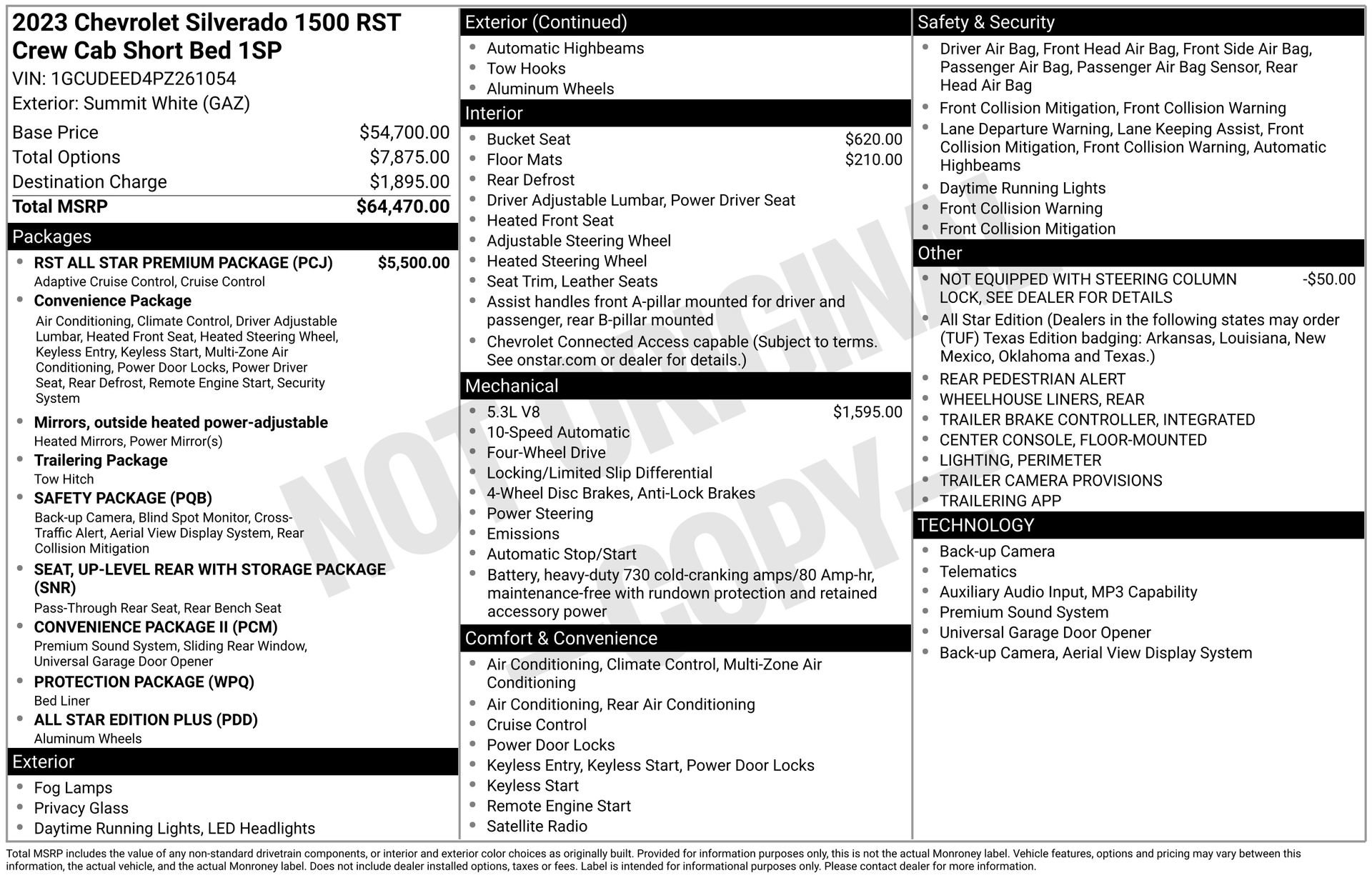 Used 2023 Chevrolet Silverado 1500 RST w/ RST All Star Premium Package AWD/4WD image 3