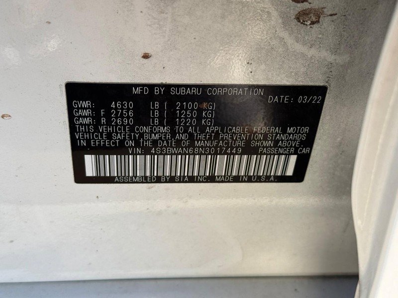 Used 2022 Subaru Legacy Limited image 28