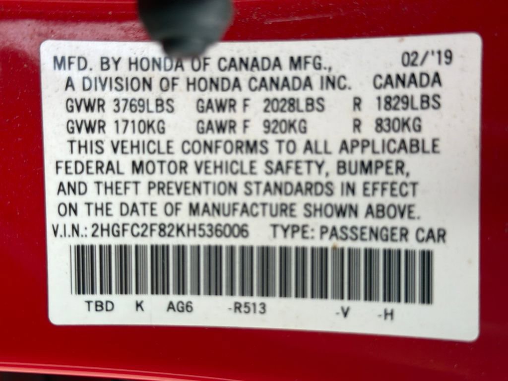 Used 2019 Honda Civic Sport image 24