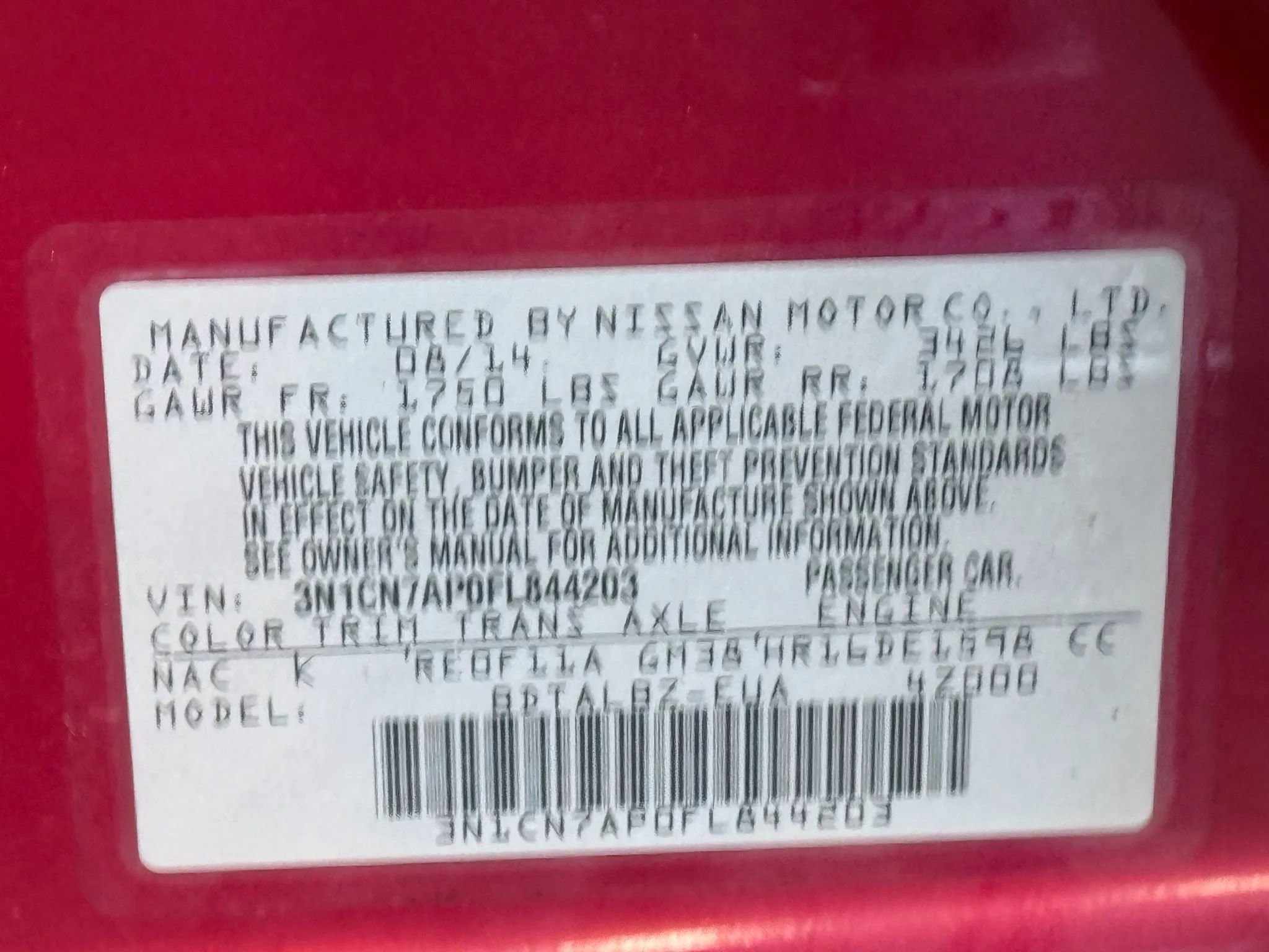 Used 2015 Nissan Versa SV FWD image 30