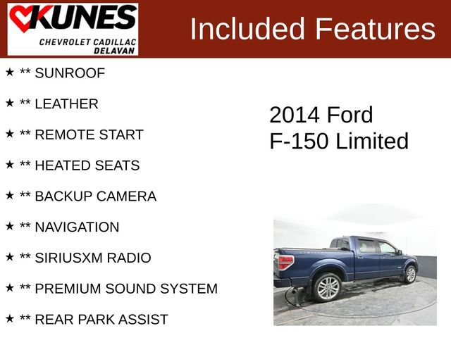 Used 2014 Ford F150 Limited AWD/4WD image 3
