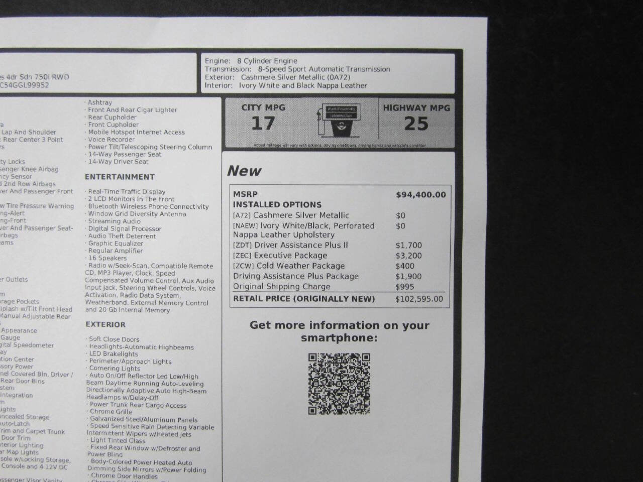 Used 2016 BMW 750i image 39