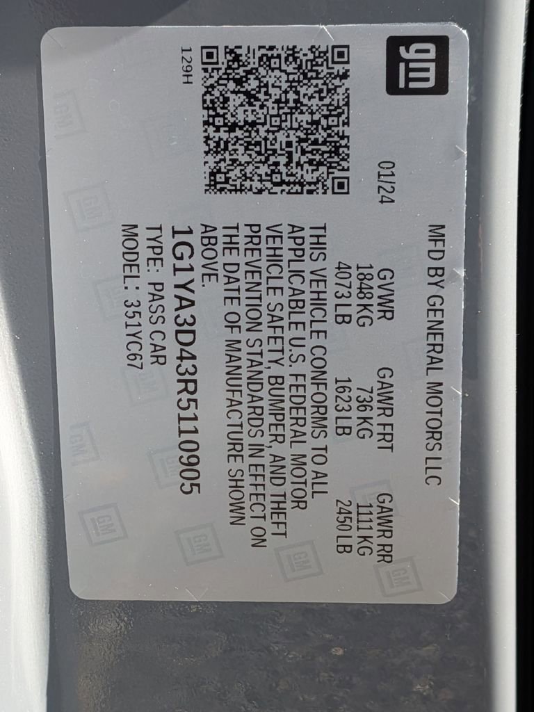 Used 2024 Chevrolet Corvette Stingray Convertible w/ 1LT image 30