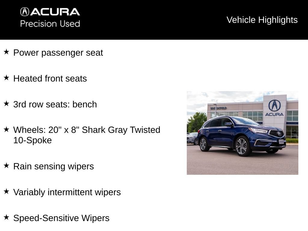Certified 2020 Acura MDX SH-AWD w/ Technology Package image 21