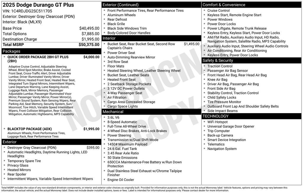 Used 2025 Dodge Durango GT AWD/4WD image 2