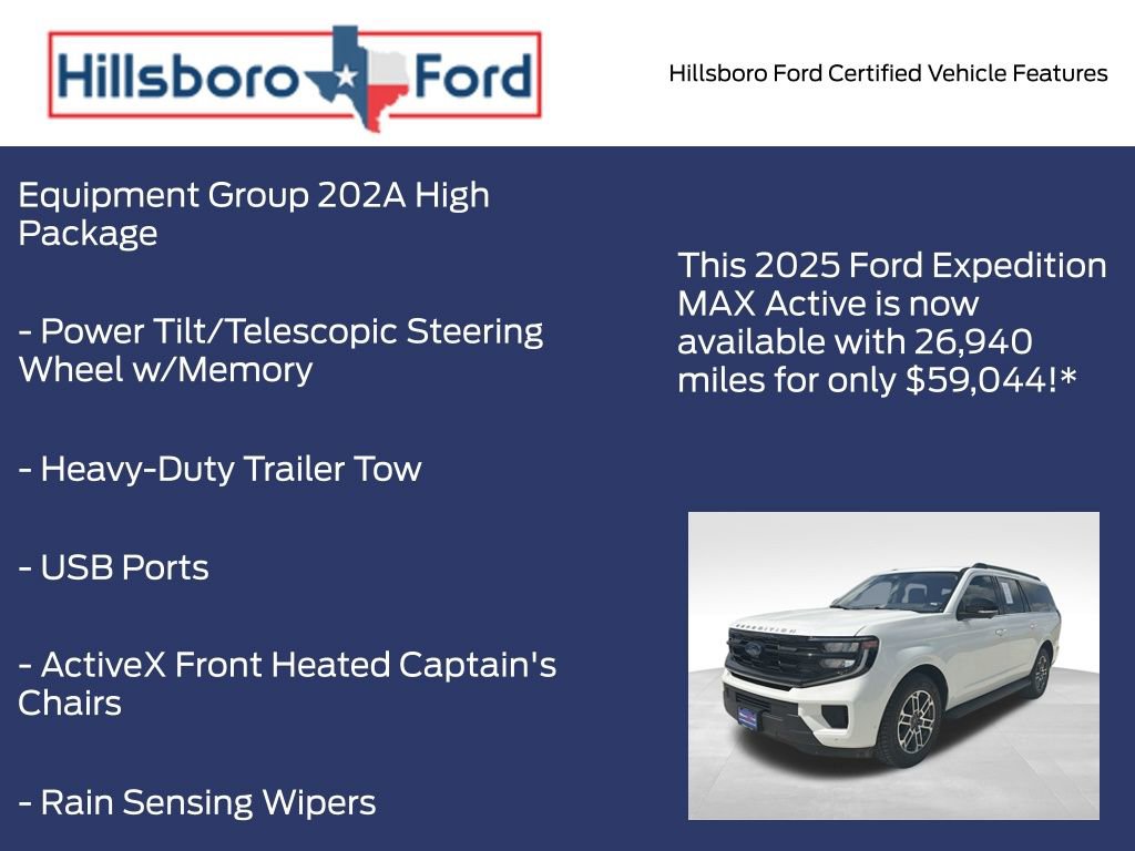 Certified 2025 Ford Expedition Max Active AWD/4WD image 17