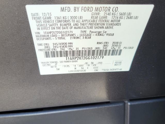 Used 2016 Ford Taurus SHO w/ Equipment Group 401A image 31