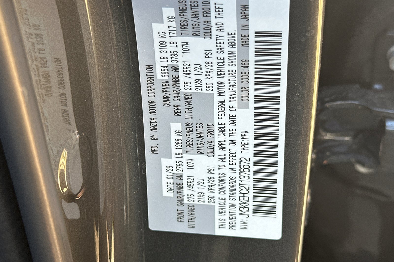 Certified 2026 MAZDA CX-90 3.3 Turbo S w/ Premium Plus AWD/4WD image 28