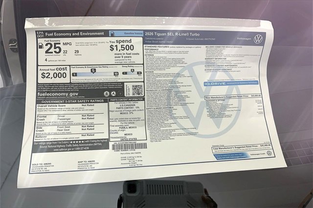 New 2026 Volkswagen Tiguan SEL R-Line image 15